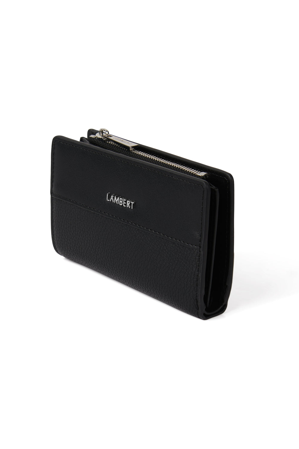 porte monnaie cuir vegan noir Lexie Lambert Mlle et Coco