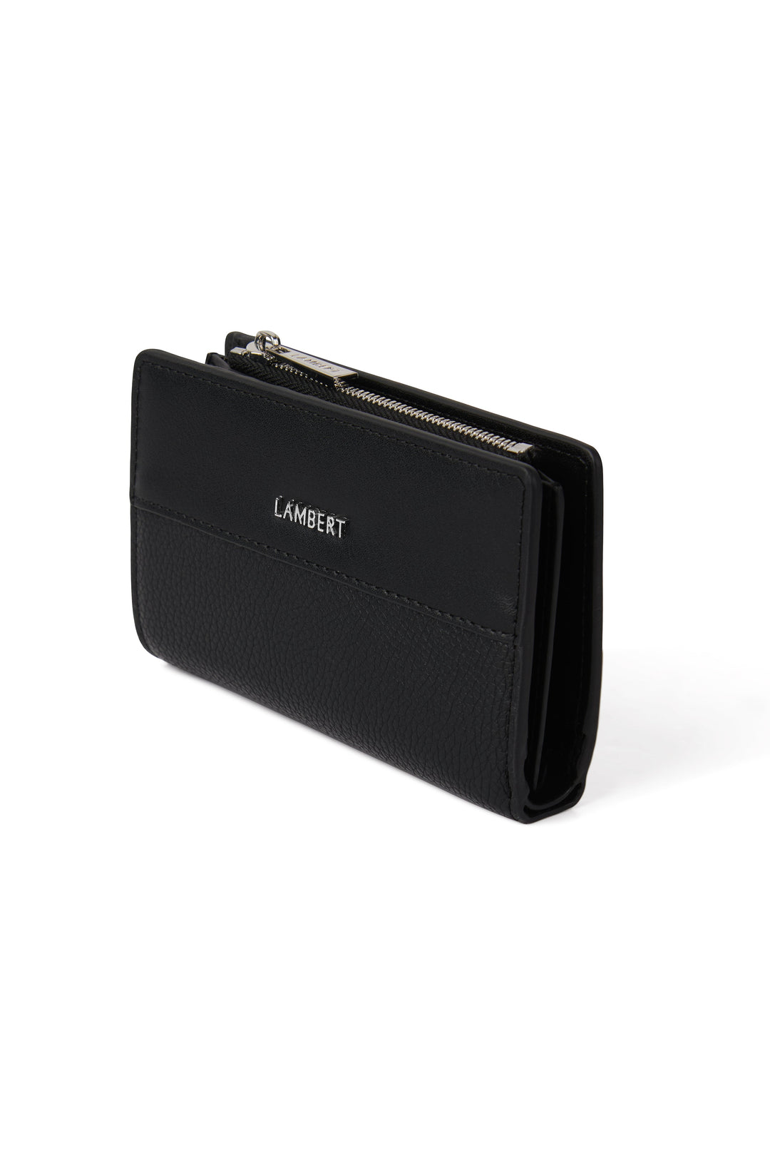 porte monnaie cuir vegan noir Lexie Lambert Mlle et Coco