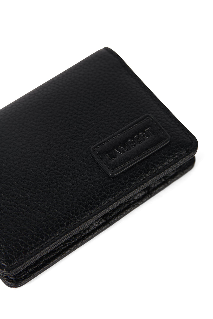 Arlo portefeuille en cuir vegan noir Lambert Mlle et Coco