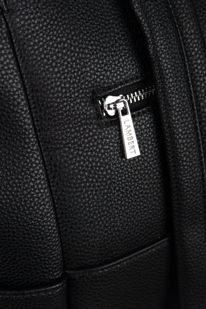 sac couche cuir vegan noir Nala Lambert produits québécois