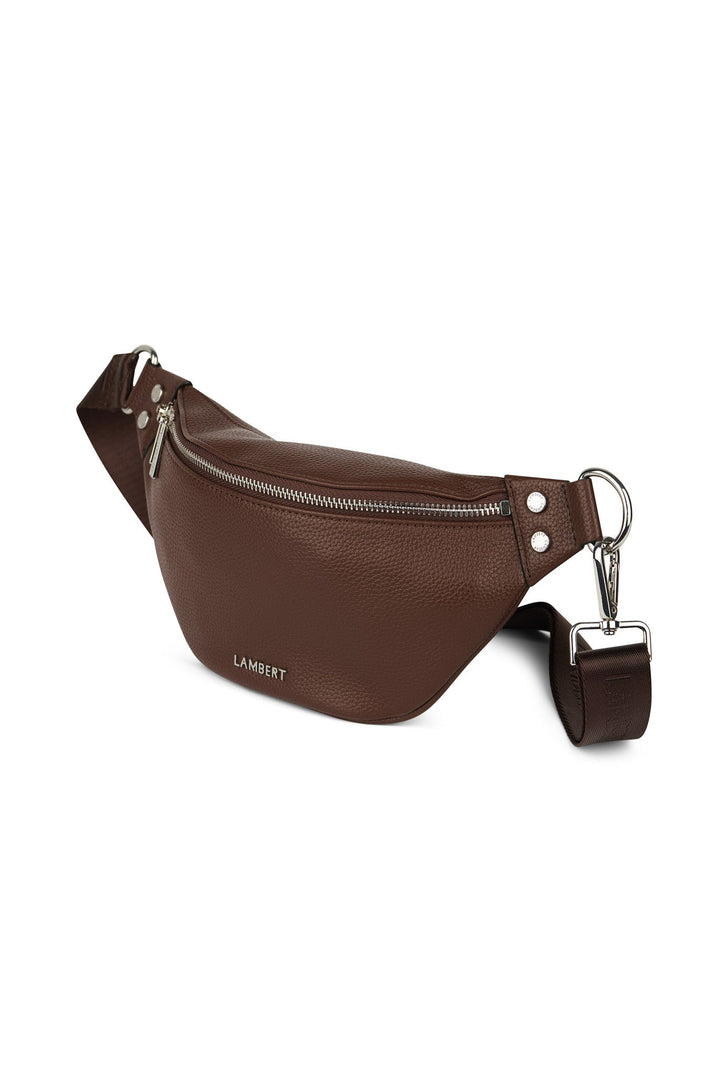 sac banane Sarah chocolat Lambert cuir vegan Mlle et Coco