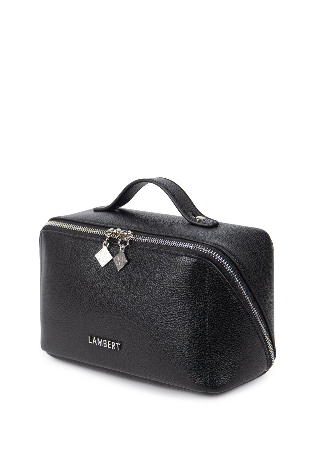 trousse maquillage Lambert Jolie noir cuir vegan compagnie québécoise