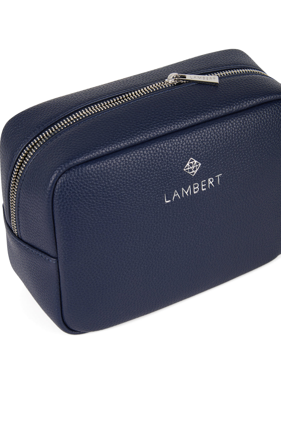 trousse maquille cuir vegan Zoe marine Lambert Mlle et Coco