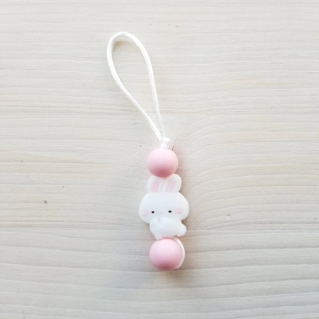 Zip à fermeture éclair - Lapin rose - Création Jade Création Jade 