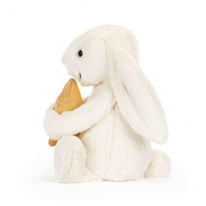 Peluche lapin bashful avec étoile Jellycat Mlle et Coco