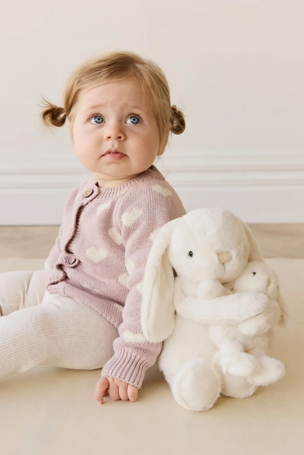 peluche lapin Frankie son bébé Marshmallow Mlle Coco Snuggle Bunnies
