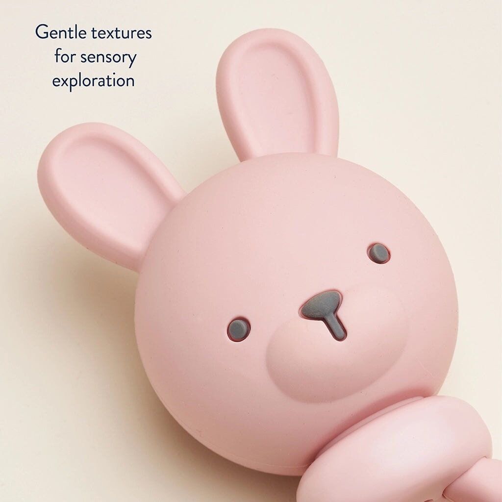 hochet jouet lapin rose Itzy Ritzy dentition Mlle et Coco