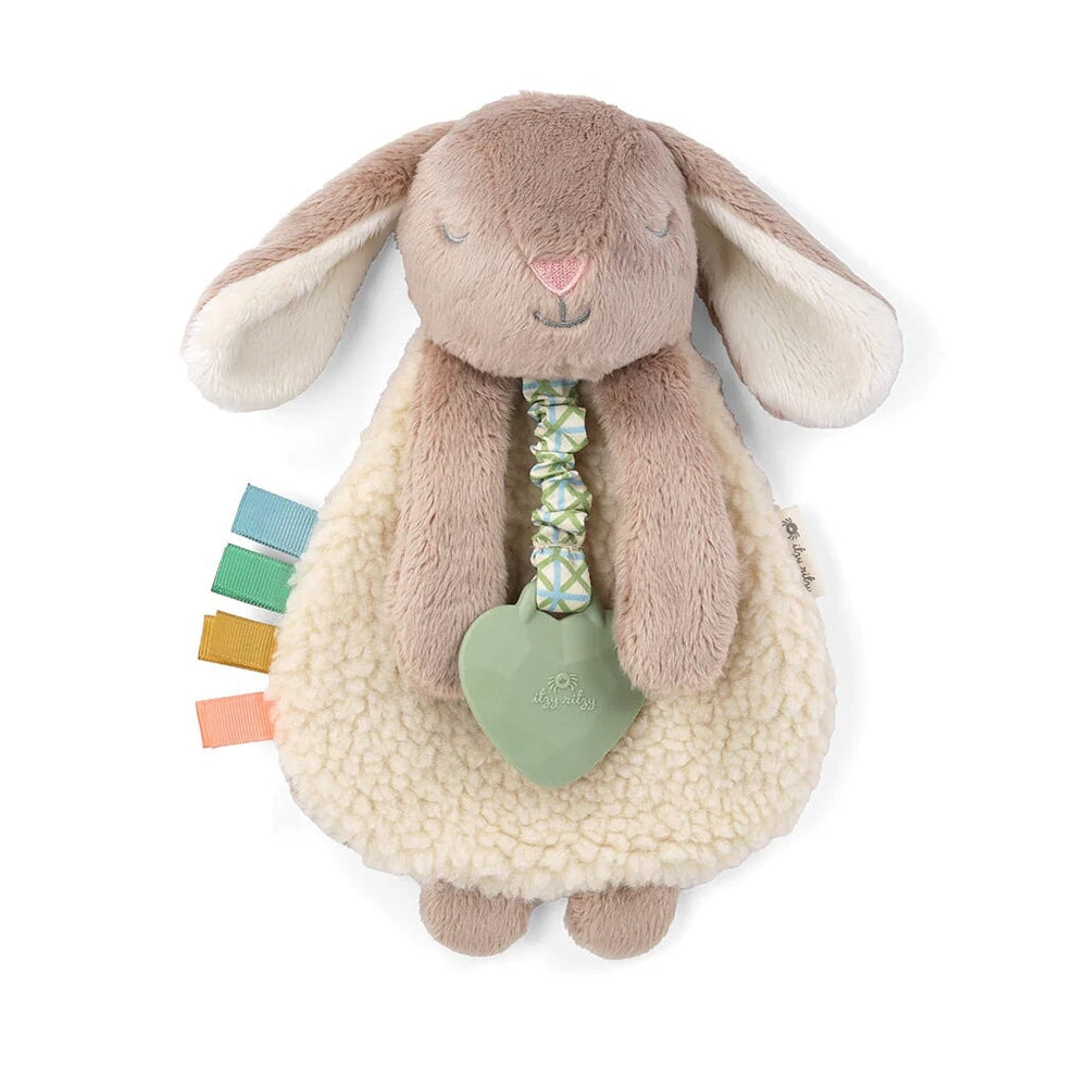 peluche sensoriel jouet enfant lapin brun Itzy Ritzy