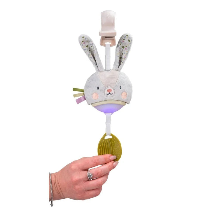 Lapin muscial éveil attache poussette jouet enfant bébé