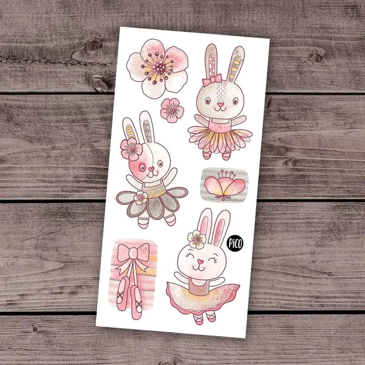 Tatouages temporaires - Lapines ballerines - Pico tatouage Jouet/jeux Pico tatouage 