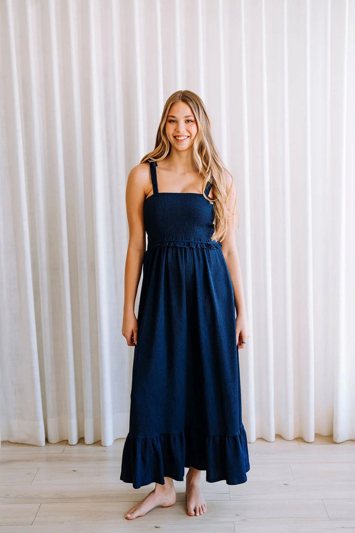Robe maternité Larissa marine nuit Mlle et Coco