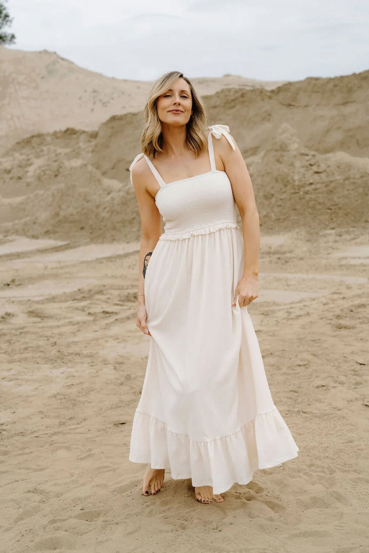 Robe maternité Larissa ivoire doux Rose Maternité Mlle et Coco
