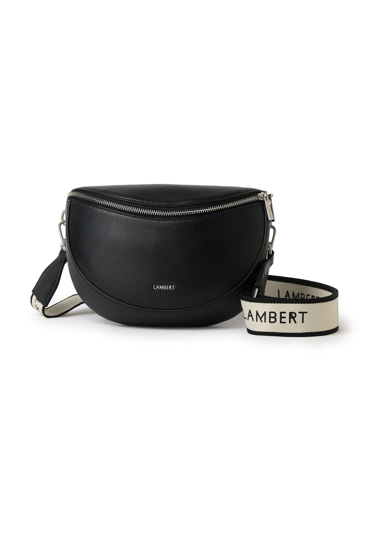 Sac banane en cuir vegan Lauren noir Lambert