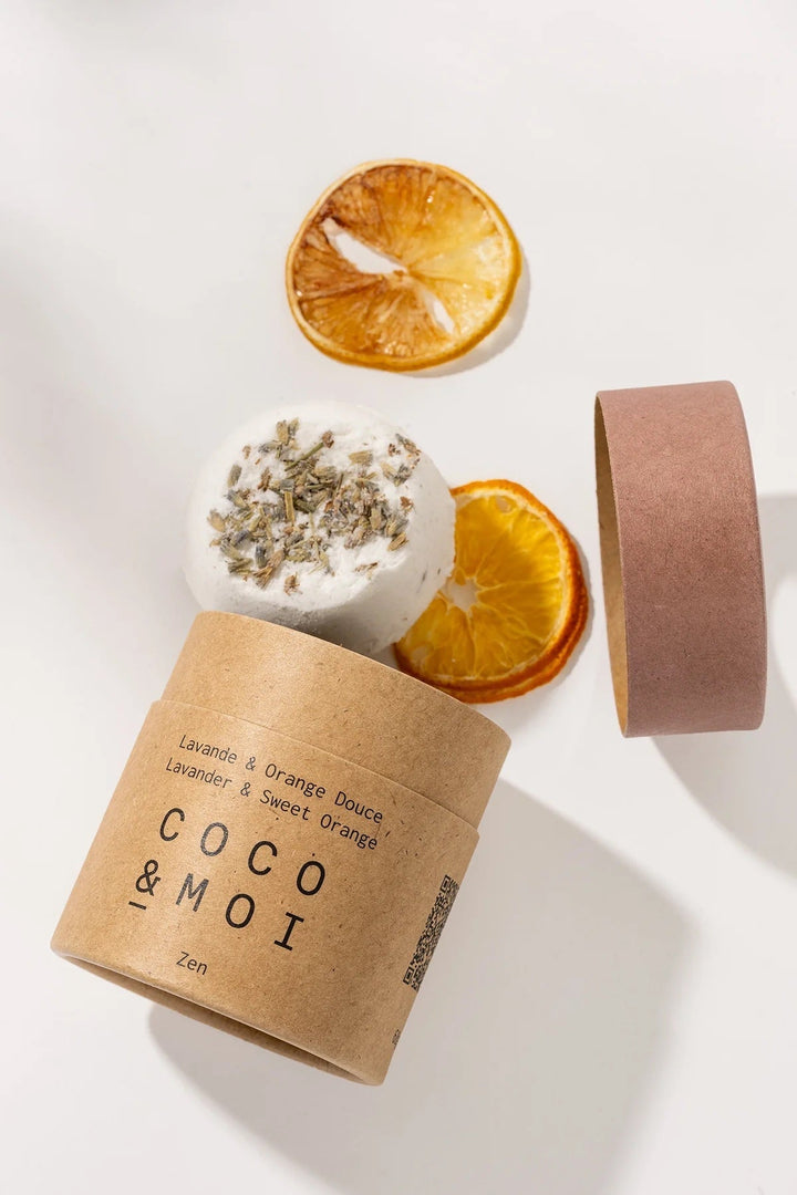 bombe bain coco et moi lavande orange douce