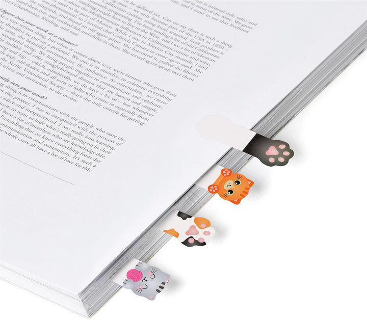Marque-pages adhésifs chats mignons Legami Mlle et Coco