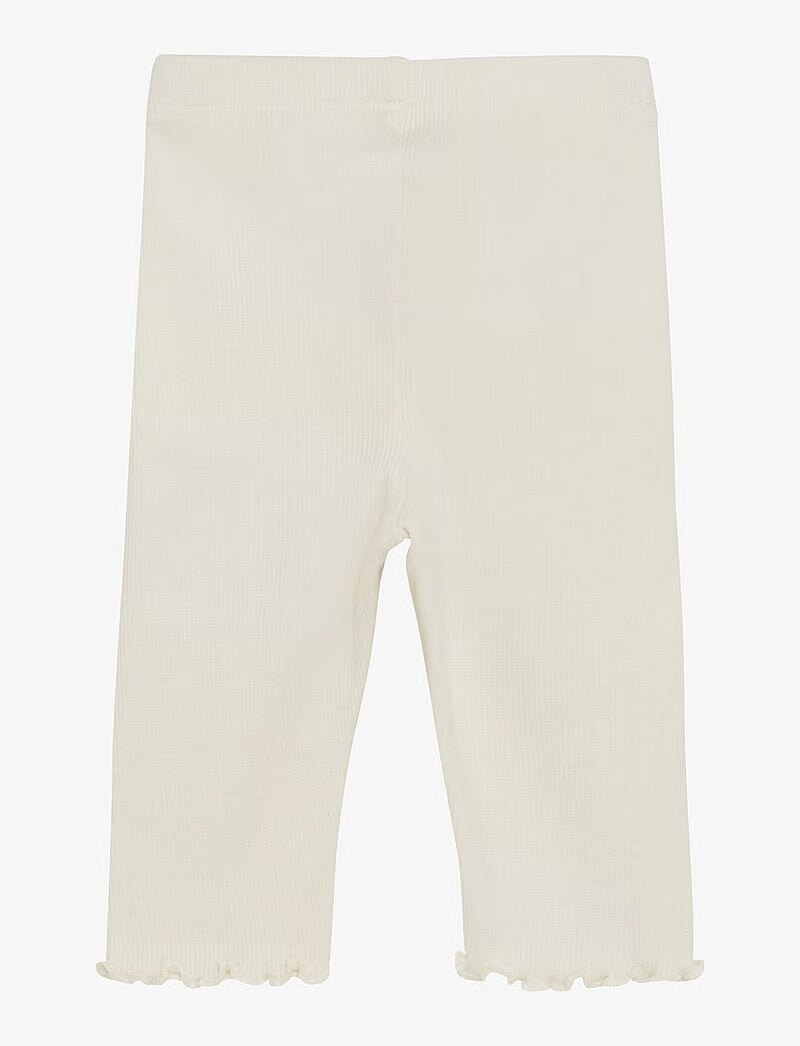 Legging côtelé en coton tencel ivoire Huttelihut Mlle et Coco