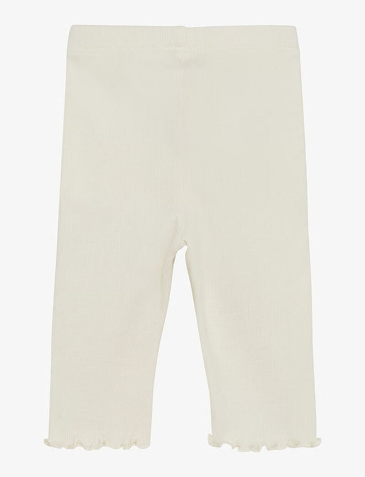 Legging côtelé en coton tencel ivoire Huttelihut Mlle et Coco