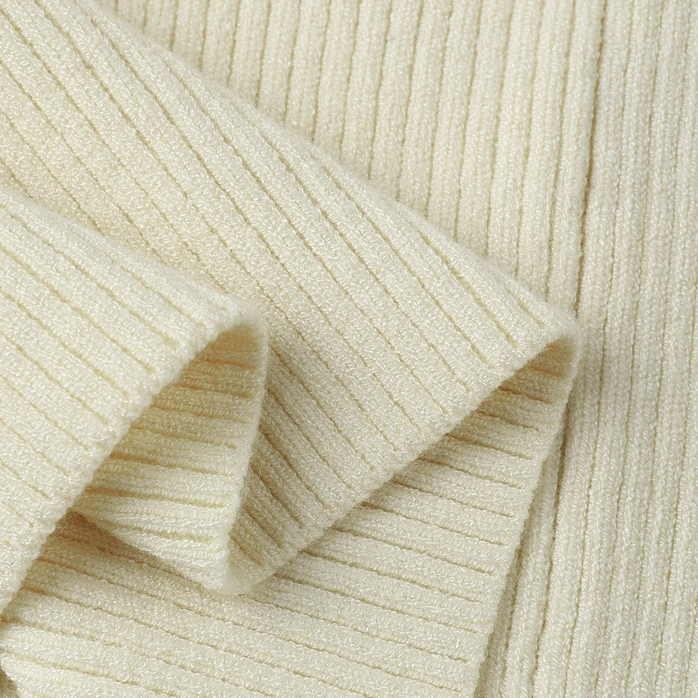 Legging blanc côtelé Rylee + Cru Mlle et Coco