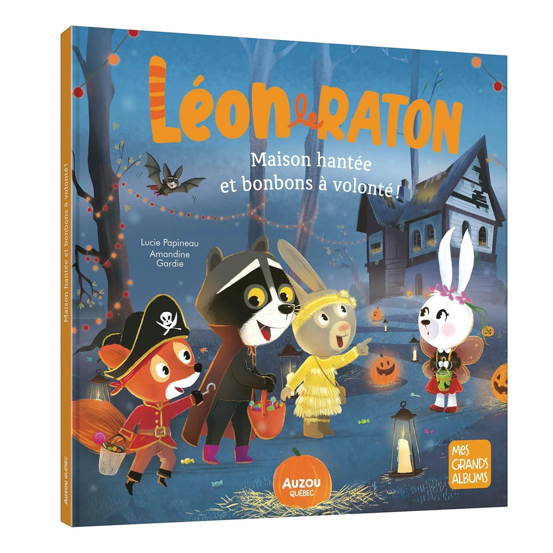 livre Léon le raton maison hantée bonbons à volonté