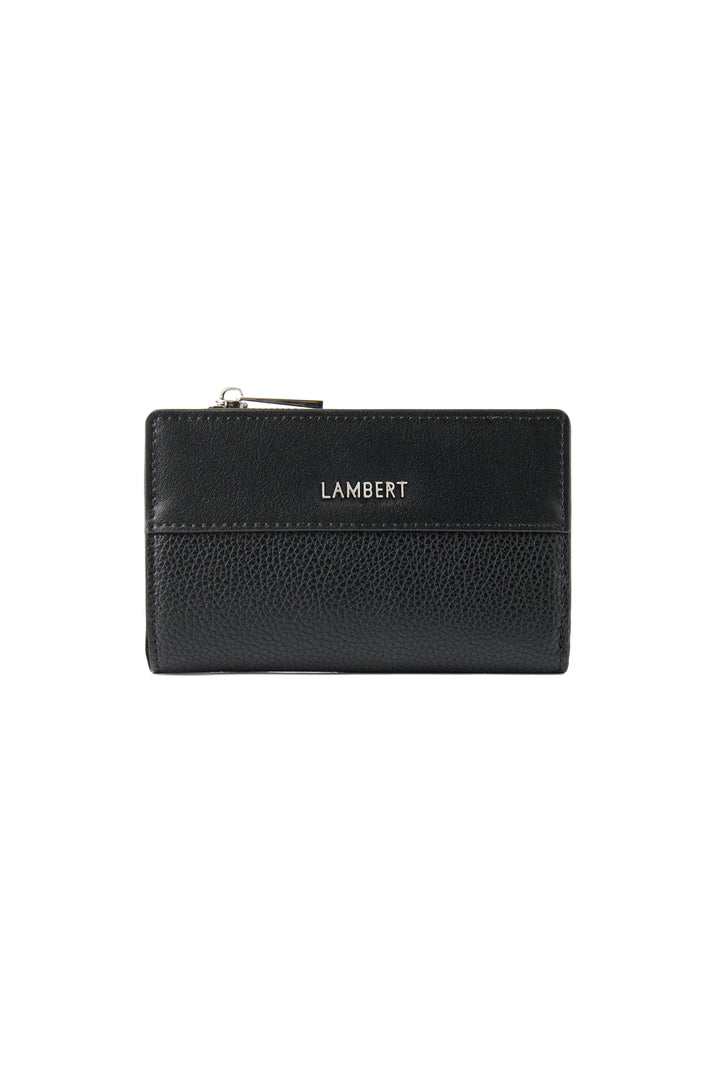 porte monnaie cuir vegan noir Lexie Lambert Mlle et Coco