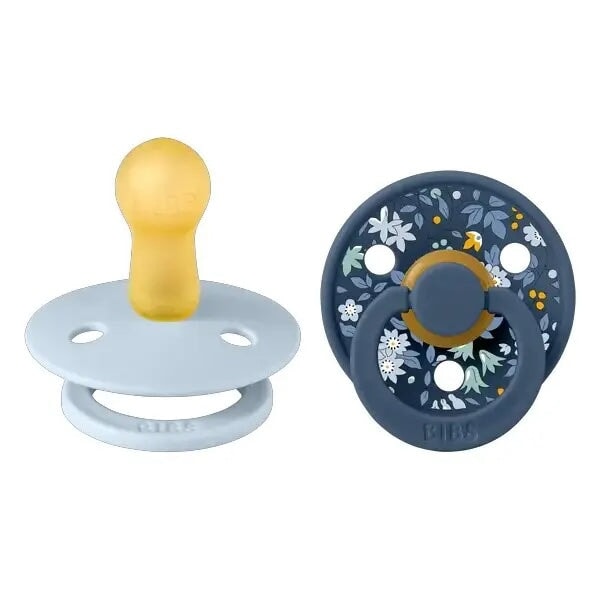 Suce Liberty Chamomile bleu mix Bibs Mlle et Coco