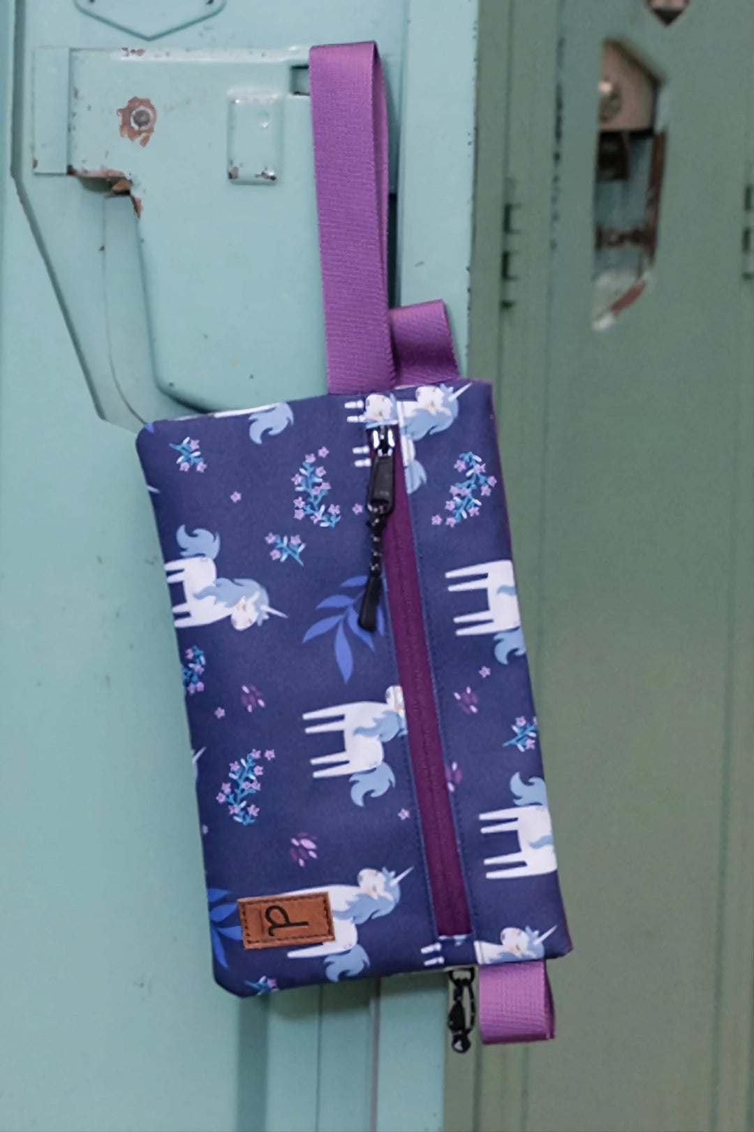 Trousse à crayon double Imprimé licornes  Deux par Deux