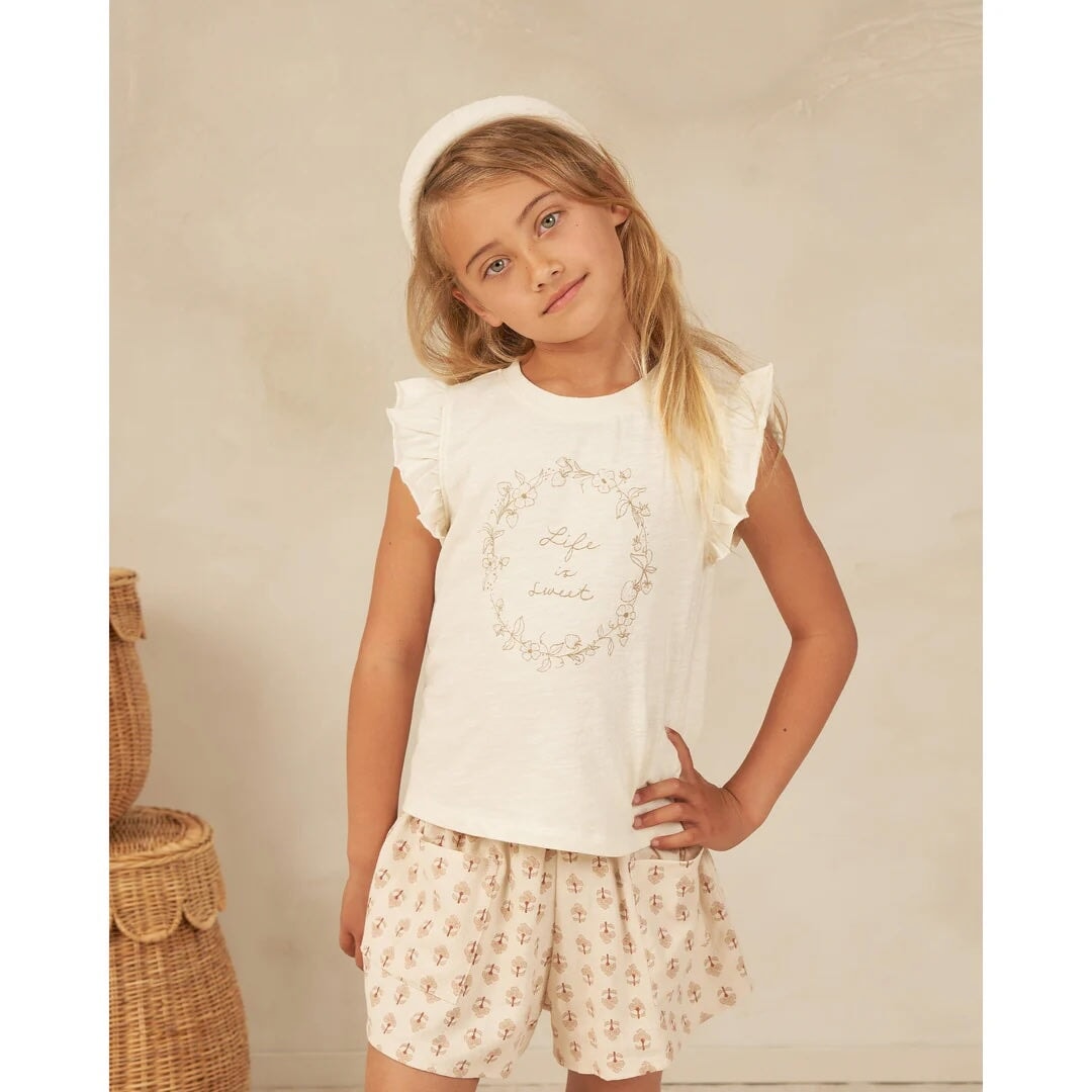 t-shirt manches courtes life is sweet Rylee + Cru