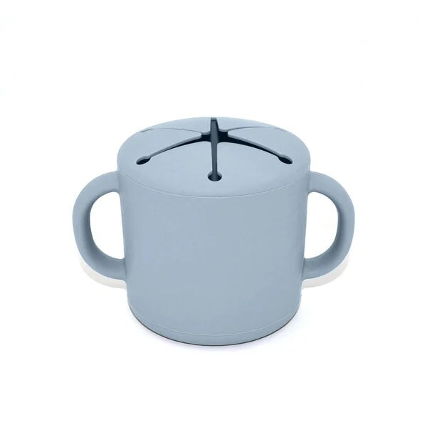 gobelet silicone collation lily bleu accessoire bébé enfant Noüka