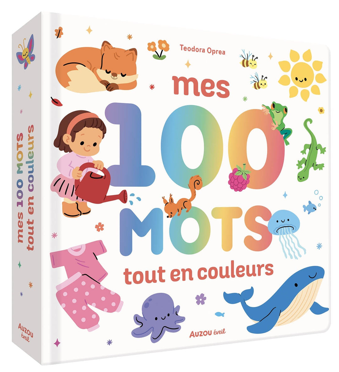 Livre Mes 100 mots tout en couleurs Auzou Mlle et Coco