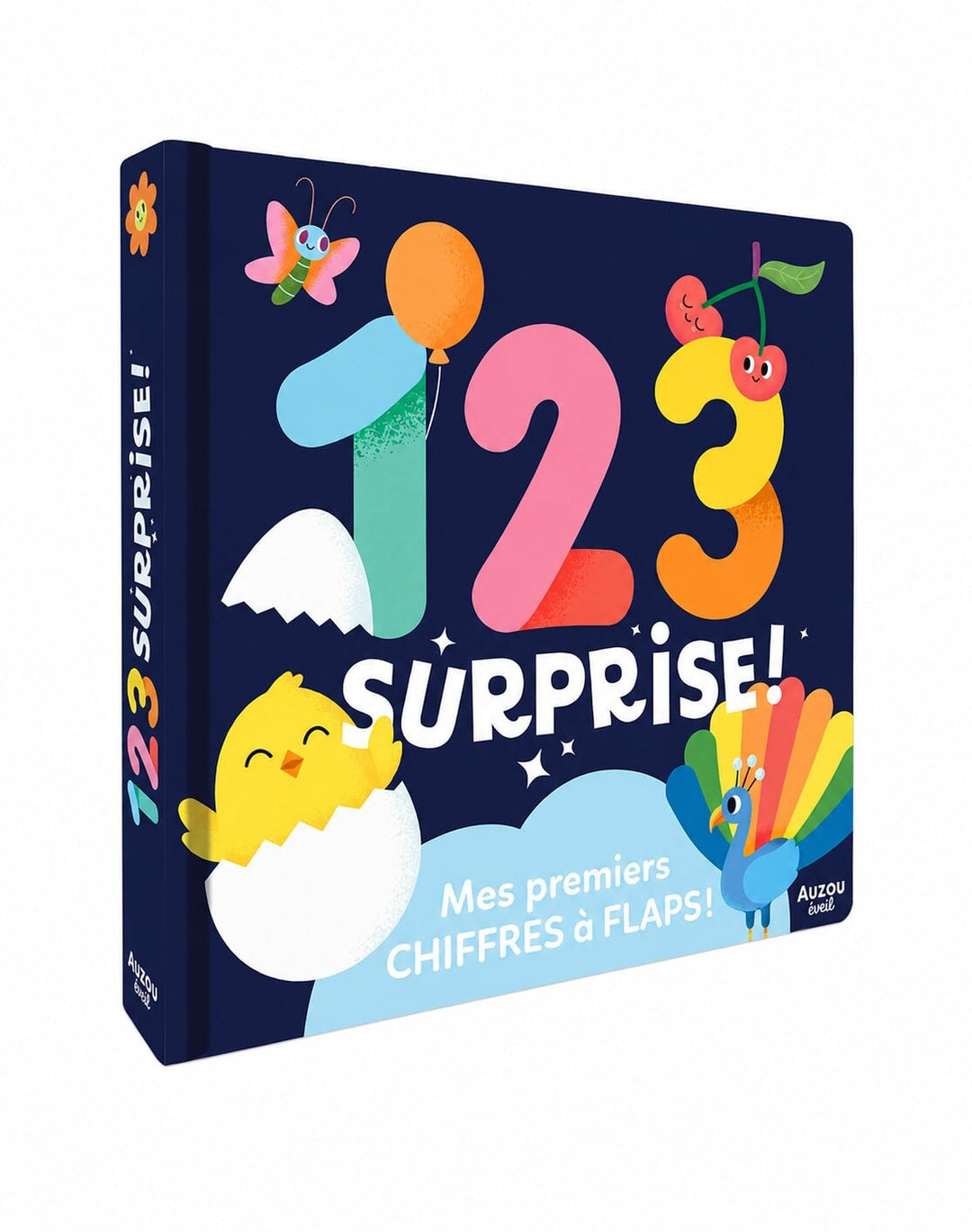 Livre Mes premiers chiffres à flaps 123 surprise ! Auzou Mlle et Coco
