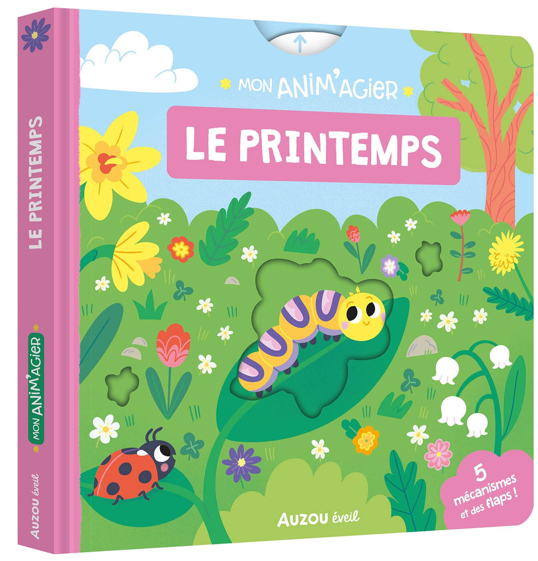 Livre Mon anim'agier Le printemps Auzou Mlle et Coco