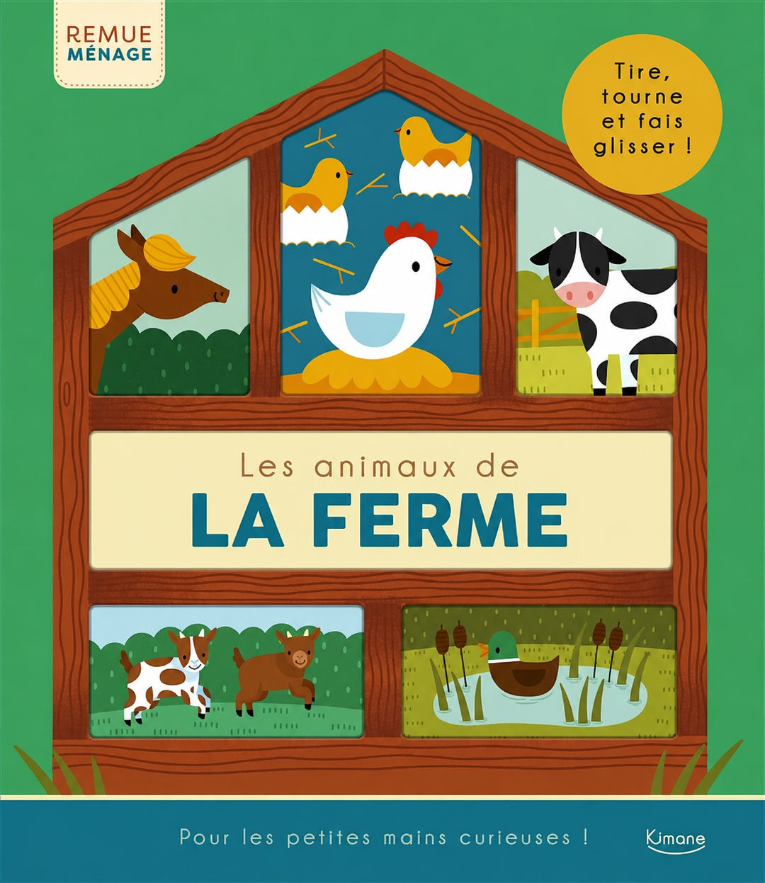 Livre interactif Les animaux de la ferme Kimane Mlle et Coco