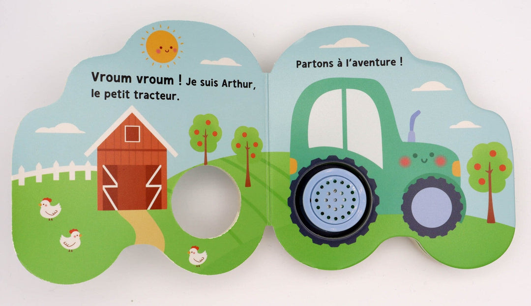 Livre musical Le tracteur : Arthur Auzou Éveil Mlle et Coco