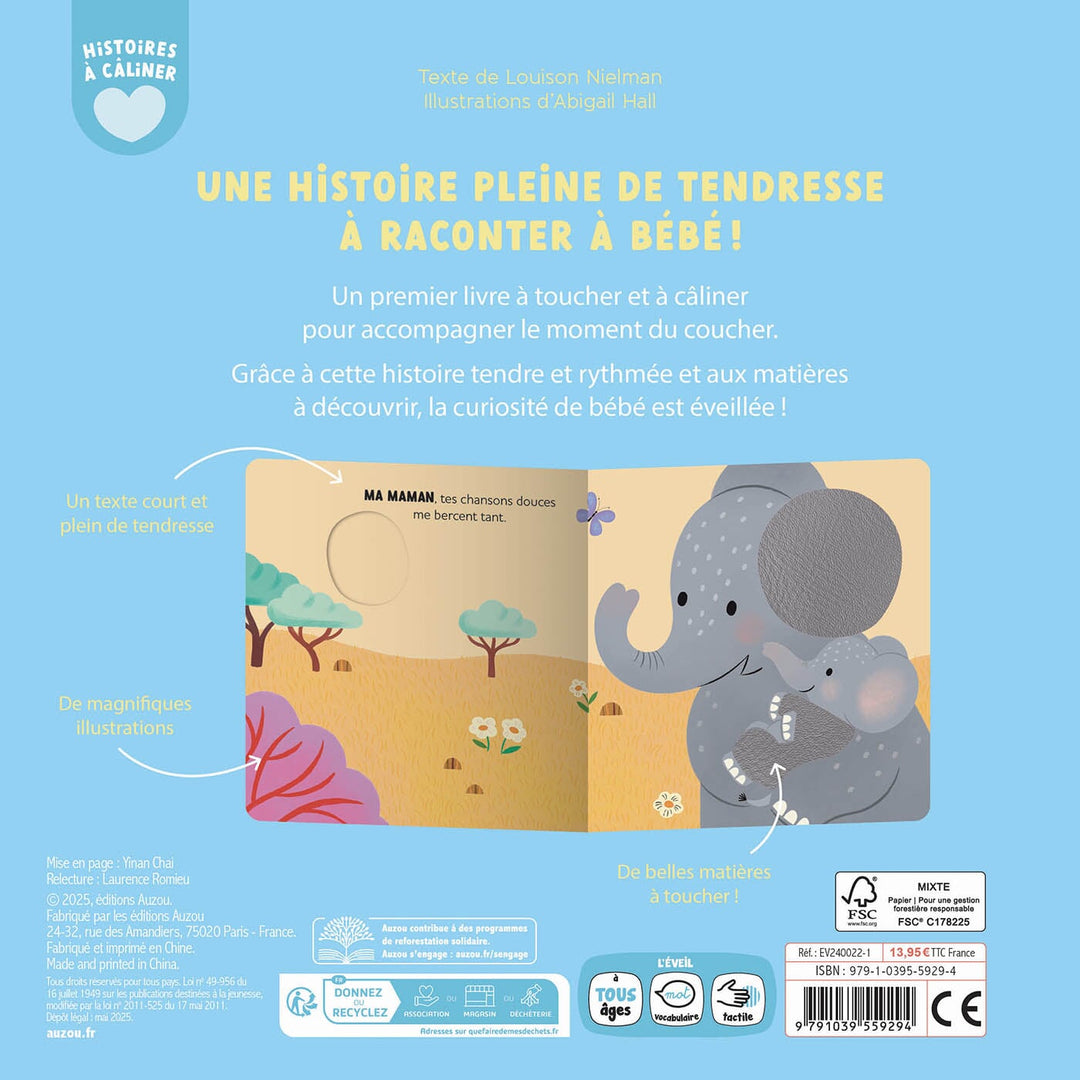 Histoire à câliner et à toucher de Auzou