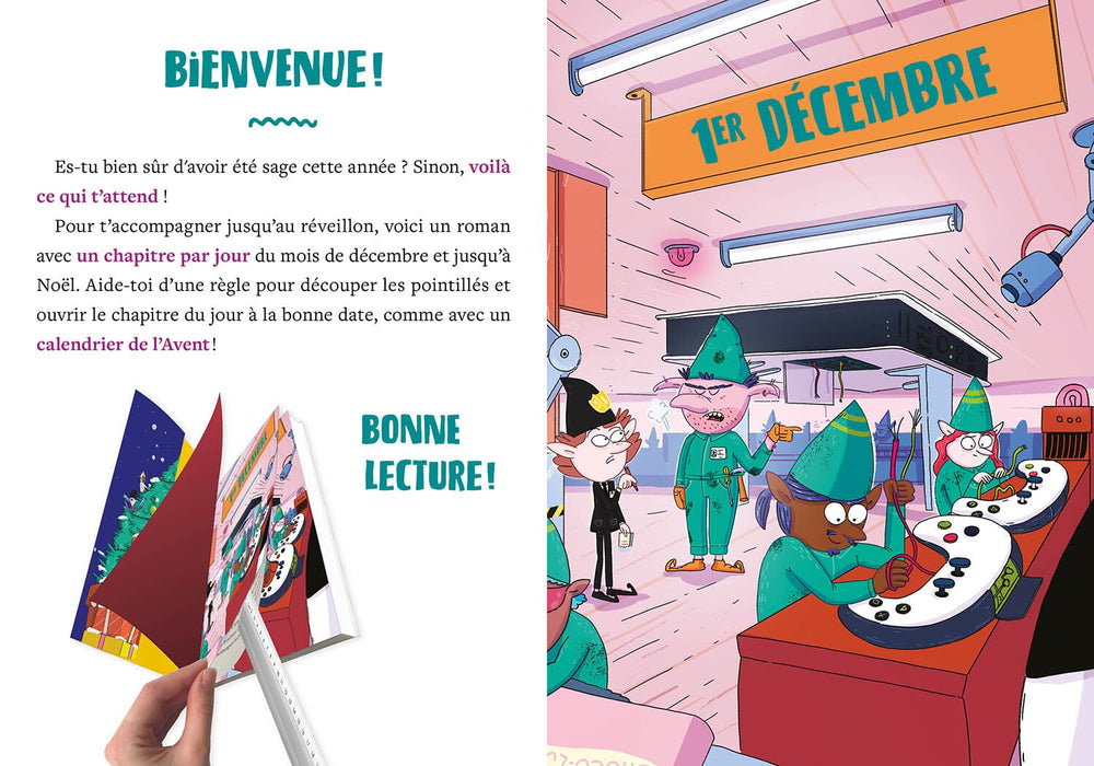 livre avent mission cadeaux nuls auzou lutin noel Mlle et Coco