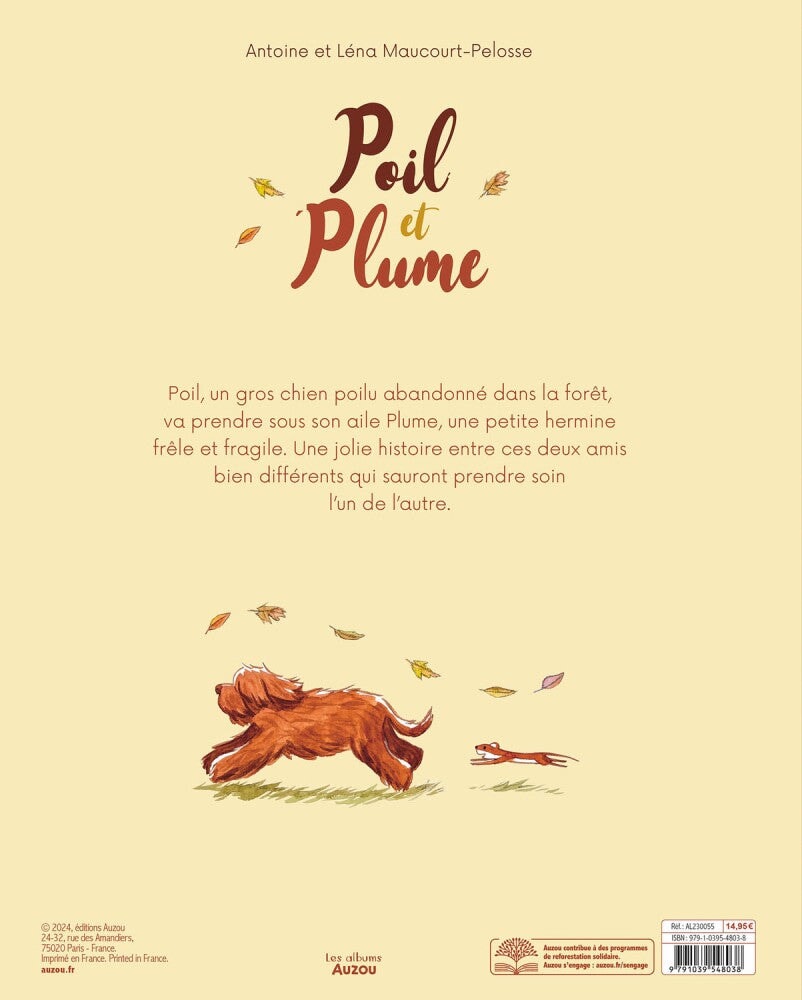 Livre Auzou Poil et Plume Mlle et Coco 