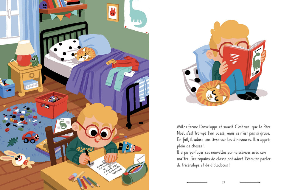 Livre Mon album de l'avent  Les aventures secrètes de noël Auzou éditions Mlle et Coco