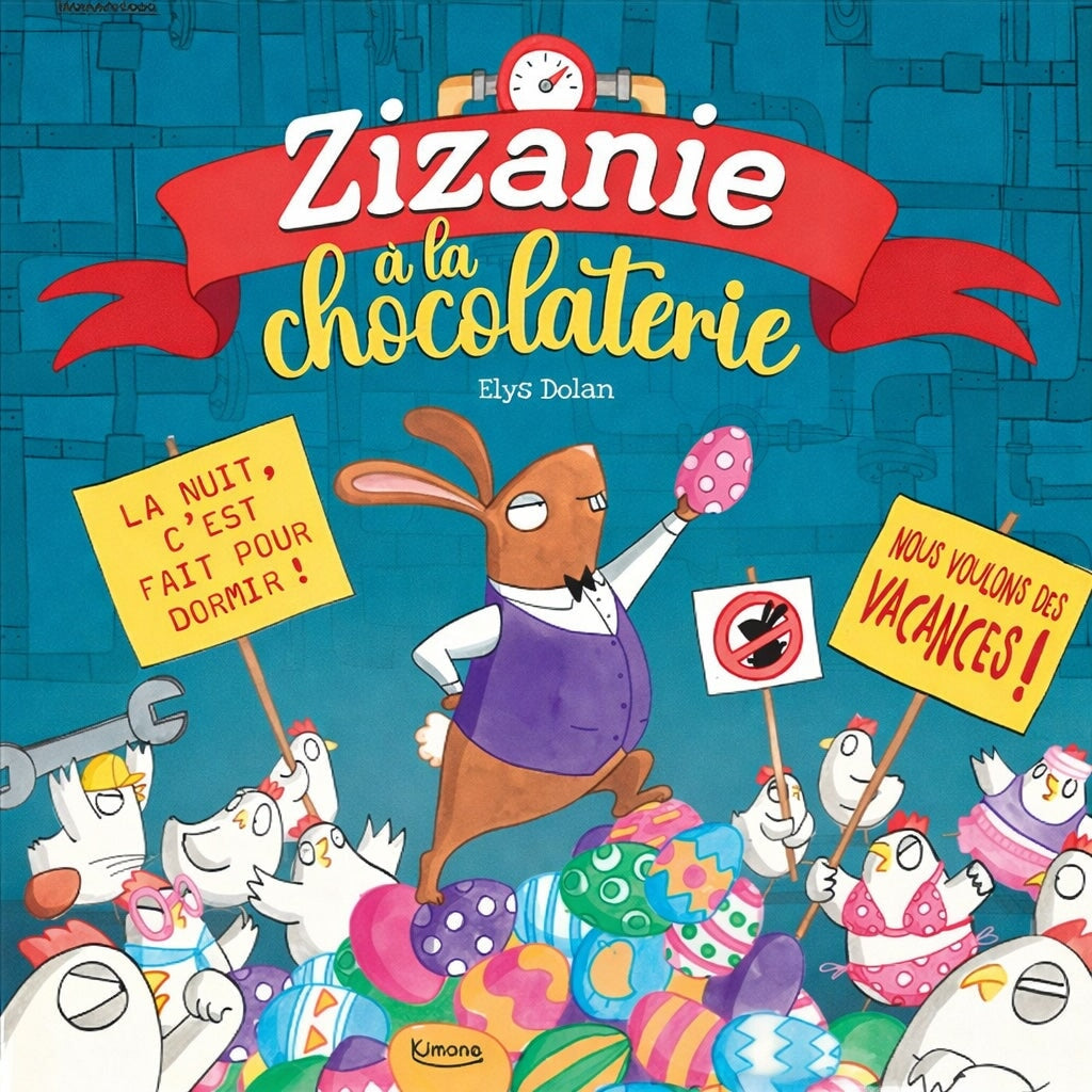 Livre Zizanie à la chocolaterie Kimane Mlle et Coco