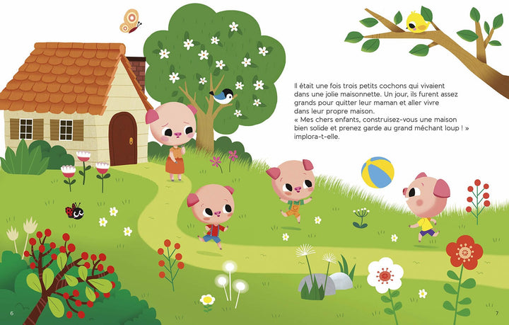 Livre Les trois petits cochon Auzou Mlle et Coco
