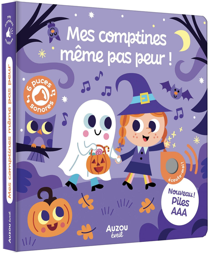 livre sonore Mes comptines même pas peur Auzou