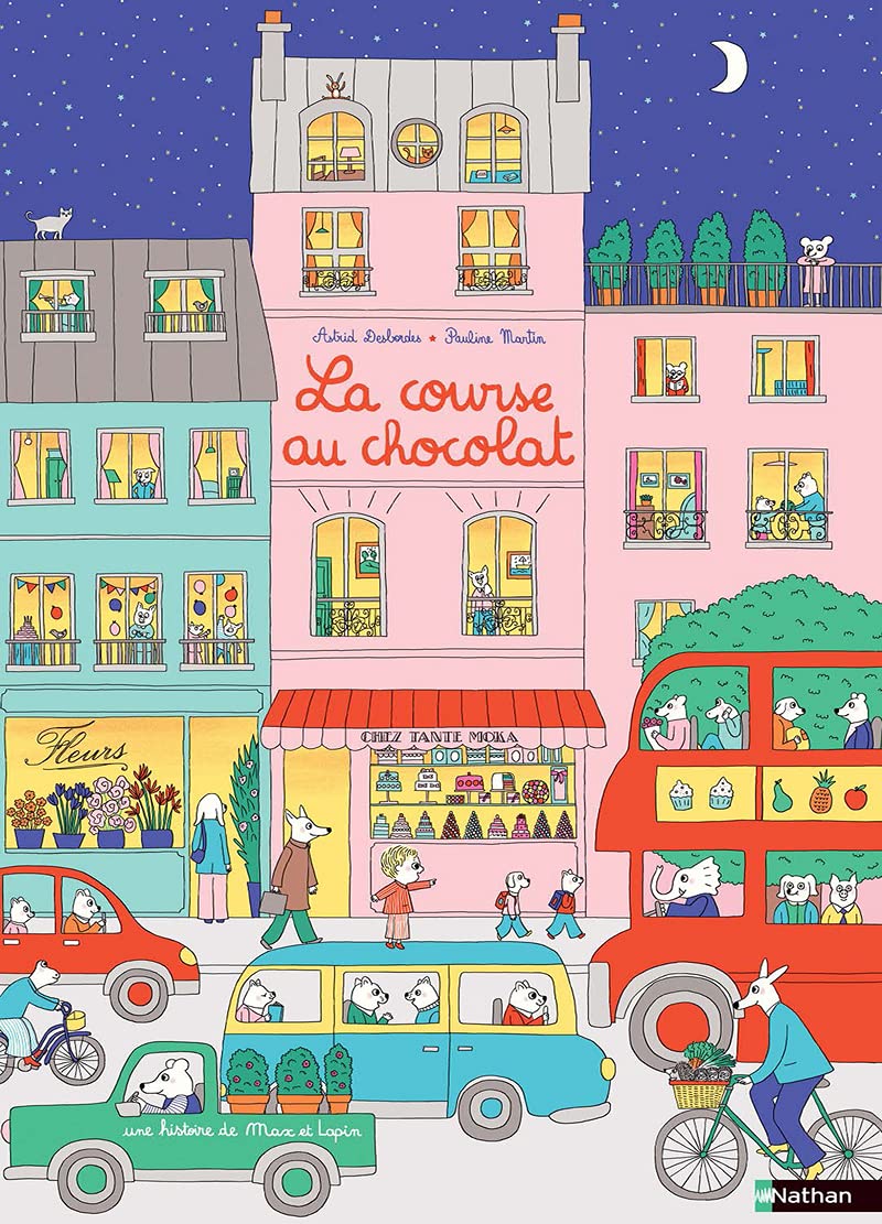Livre La course au chocolat Nathan Mlle et Coco