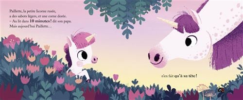 Livre Au Lit Petite Licorne . Heure du Dodo Auzou Mlle et Coco