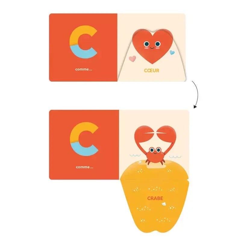 abécédaire surprise livre auzou flaps illustrations animaux lettre alphabet