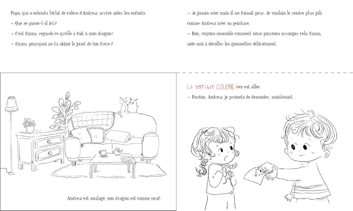 Le livre de mes émotions (entre frère et soeur) Gründ Québec Mlle et Coco