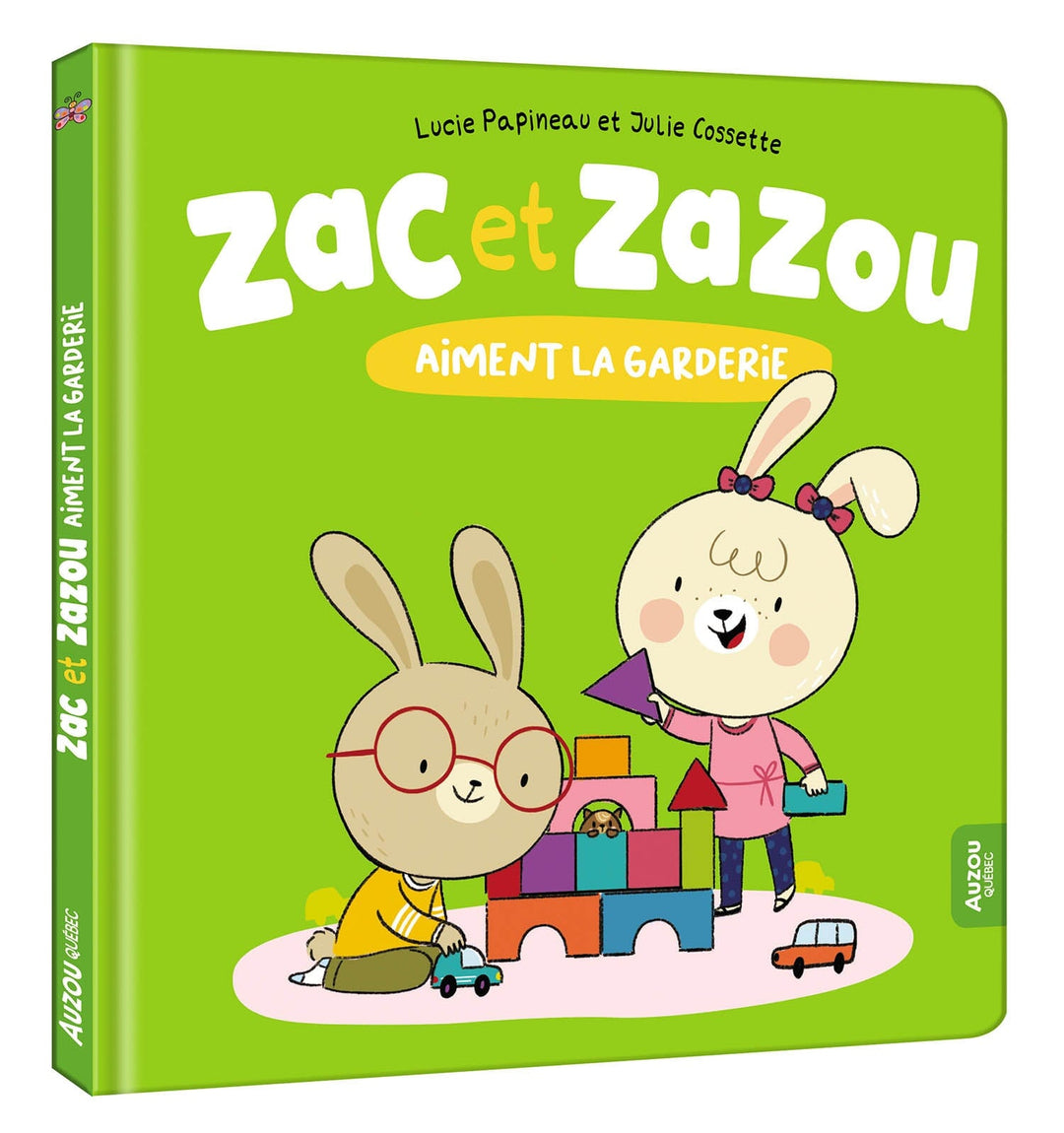 Livre Zac et Zazou aiment la garderie Auzou Mlle et Coco