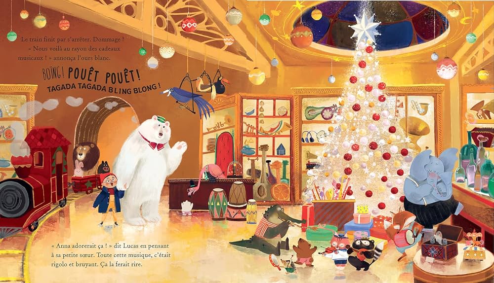 Livre Le grand magasin de Noël Gründ Mlle et Coco