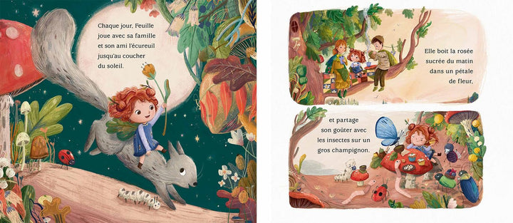 Livre Feuille La petite fée des forêts Kimane Mlle et Coco