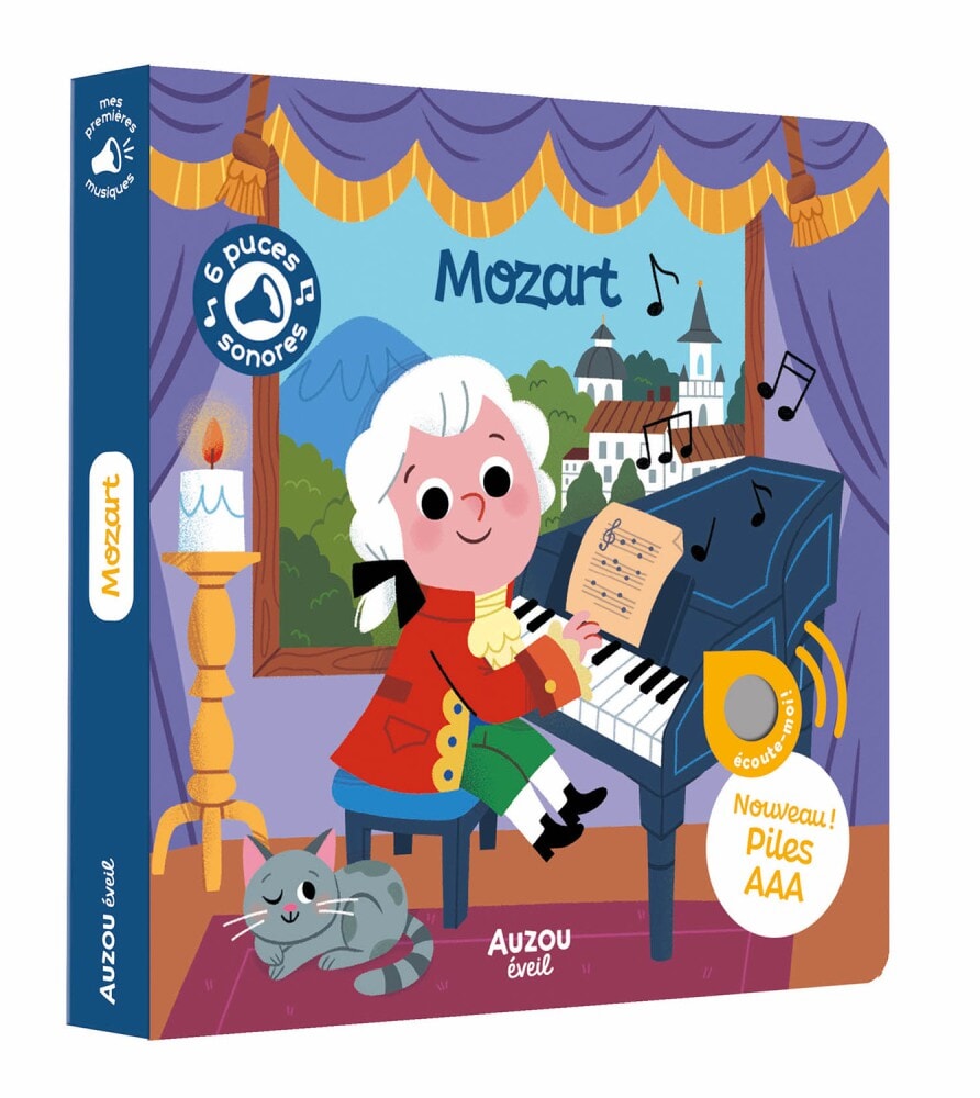 Livre sonore thématique MOZART. Livre original de Auzou