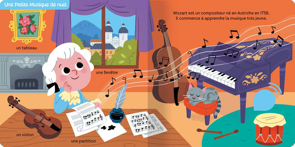 Livre sonore thématique MOZART. Livre original de Auzou