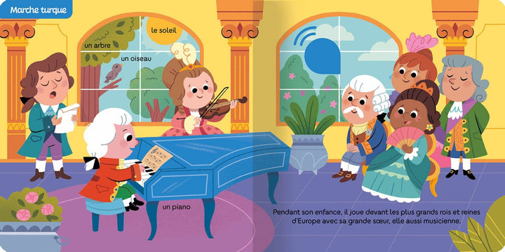 Livre sonore thématique MOZART. Livre original de Auzou